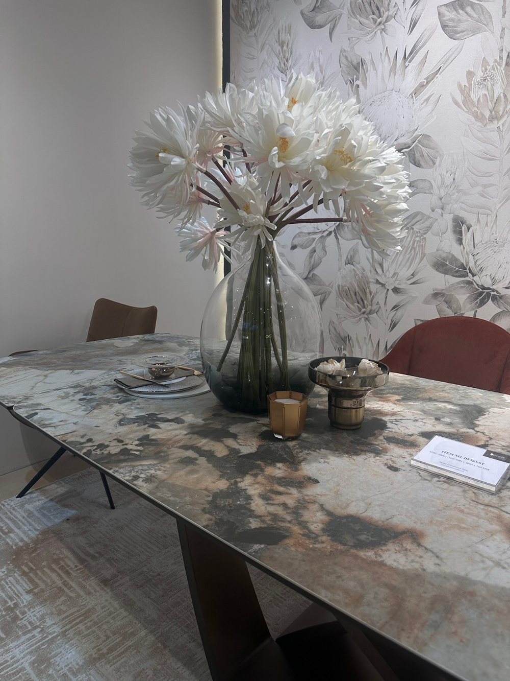 Стол М-City DISAUR Алонсо (Alonso) 200 Tl-137, Испанская керамика, Медный каркас