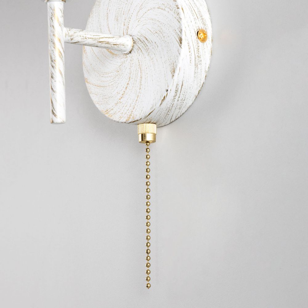 Citilux Флорида CL148310 Бра с выключателем Белое с патиной