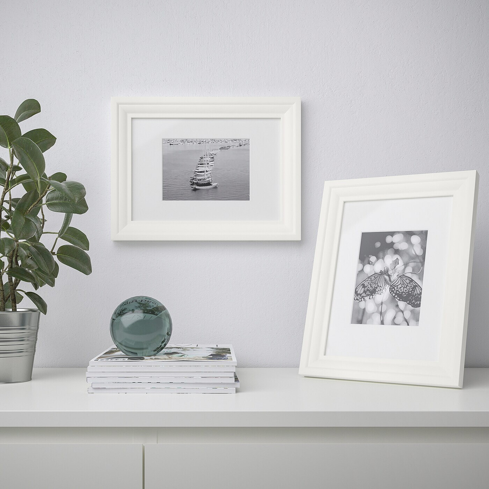 IKEA EDSBRUK  (ИКЕА ЕДСБРУК)  -  Рамка, белая, 21x30 см
