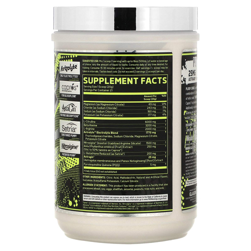 Glaxon, Plasm Surge, предтренировочный комплекс без стимуляторов, ананасовый и лимонад, 420 г (14,8 унции)