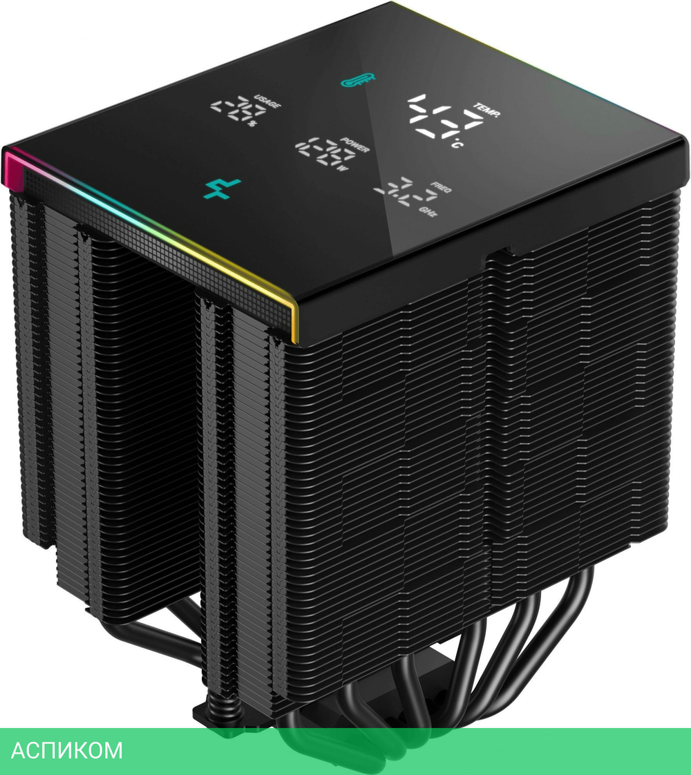 Кулер для процессора DeepCool AK620 Digital Pro черный (R-AK620-BKAPMN-G)