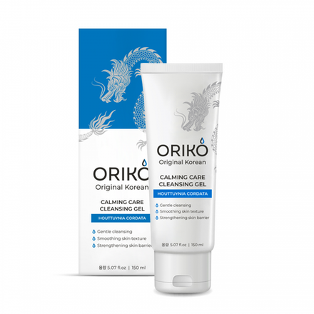 ORIKO Calming care cleansing gel with Houttuynia cordata extract Успокаивающий гель для умывания с экстрактом хауттюйнии и гиалуроновой кислотой 150м