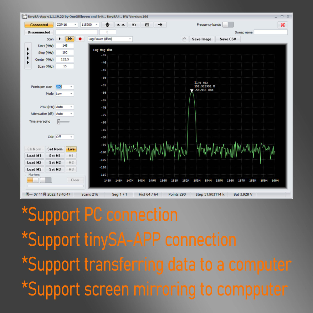 Анализатор спектра TinySa ULTRA Plus