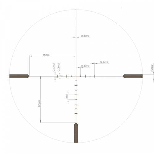 Прицел Artelv CRS 1-10x28 SFP AMS1‑10x Fiber (ASCF11028S34)