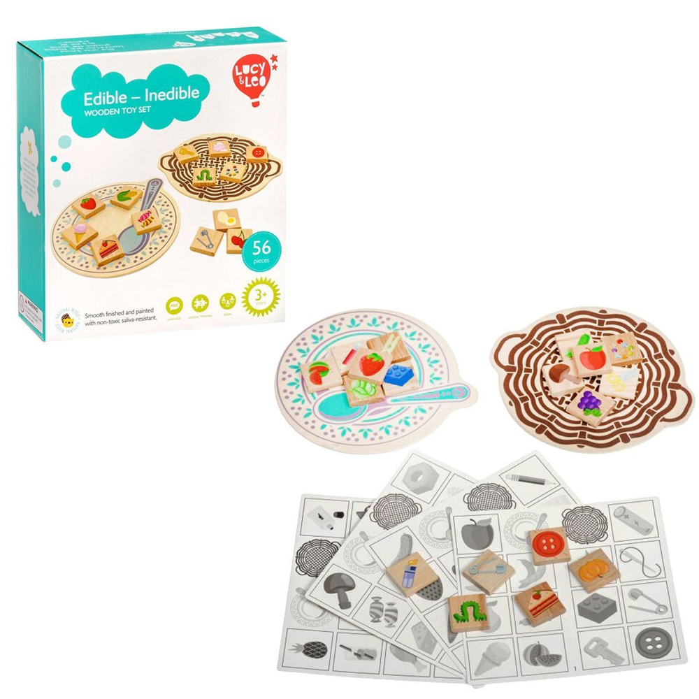 Игра "Съедобное-несъедобное" LUCY&LEO Edible-Inedible 3+