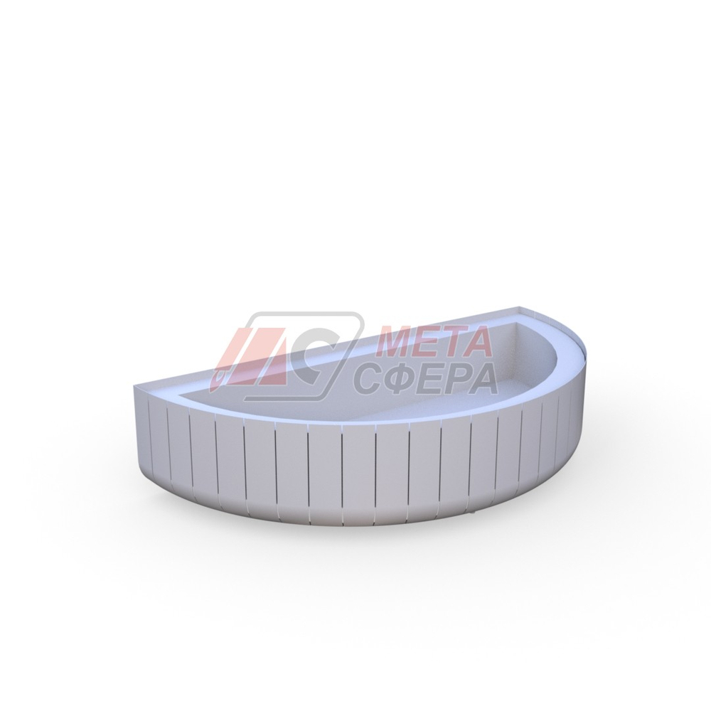 Вазон полукруглый STRIPES