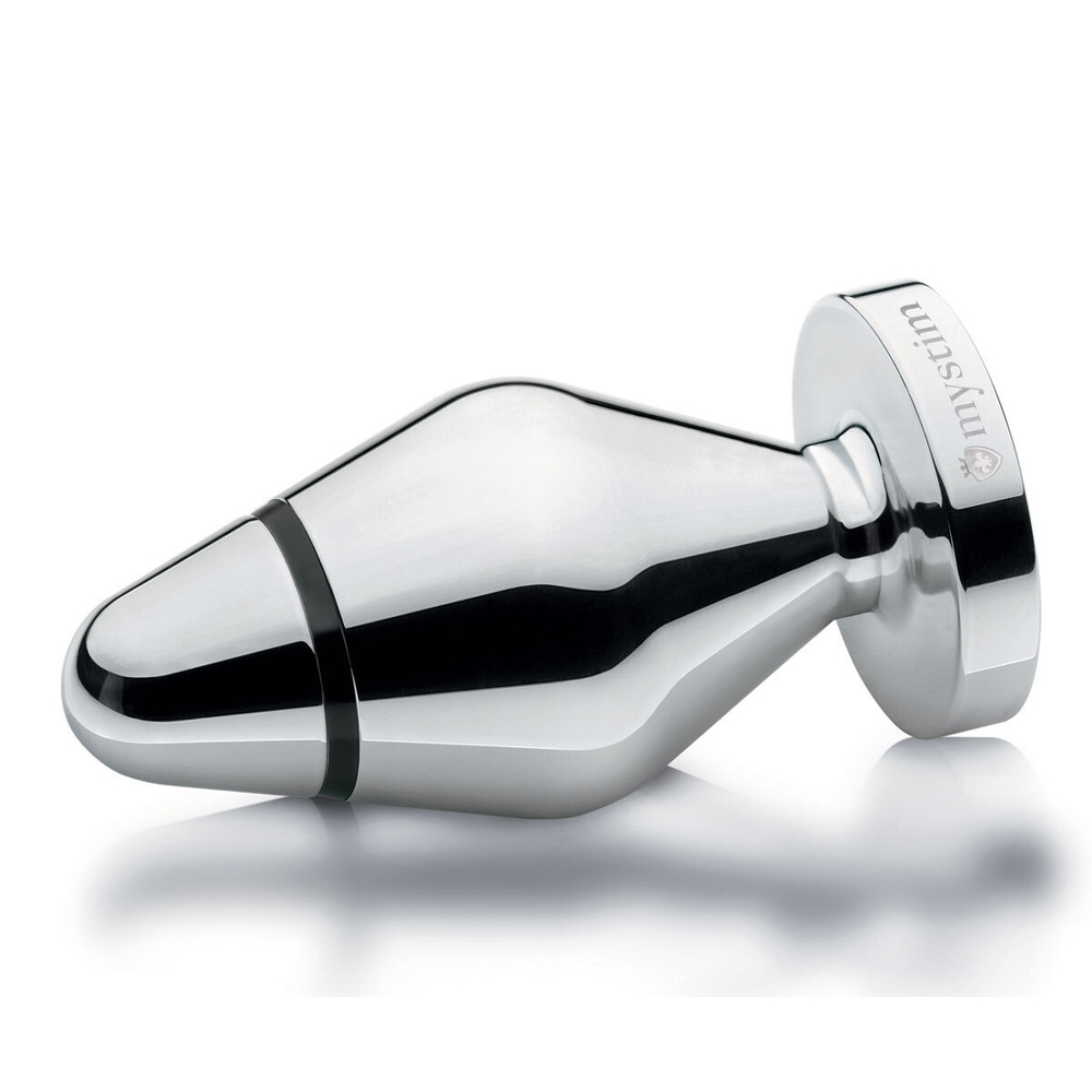 Анальная втулка для электростимуляции Big John - 13 см. (Цвет: серебро)