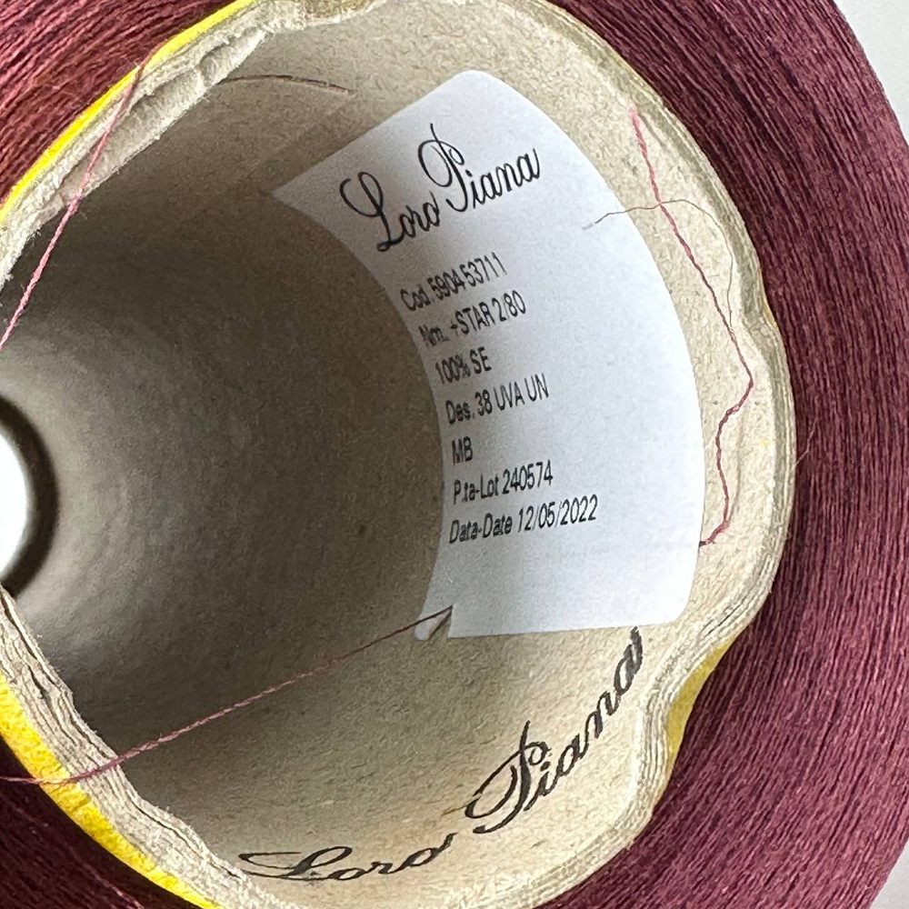 STAR - Loro Piana; 100% шелк; 4000м/100гр, (2/80); col. UVA UN, цвет: роза Antico; S705