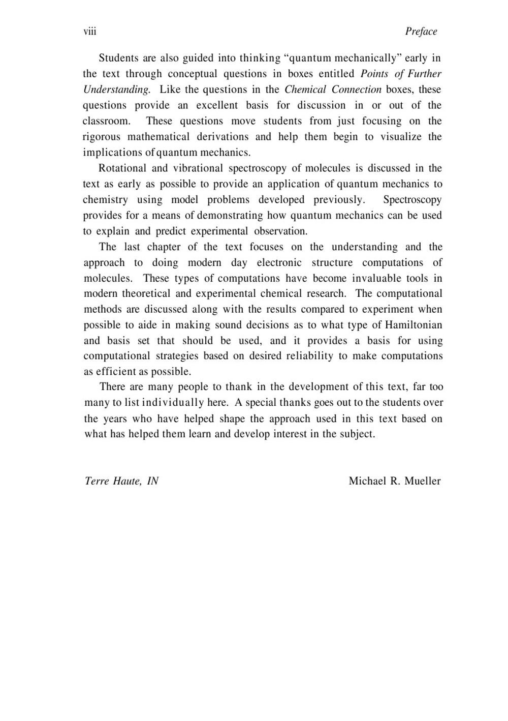 Fundamentals of Quantum Chemistry | Michael Mueller