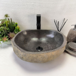Раковина из речного камня RS-63851 (45*42*15) 0121