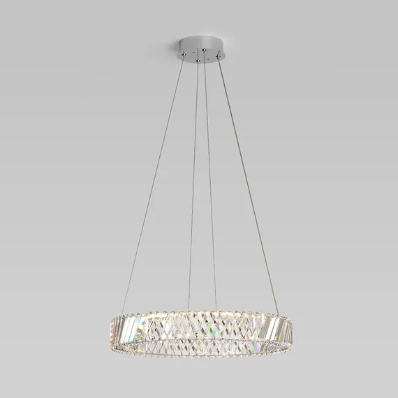 101004 LED никель  / подвесной светильник / никель хрусталь Strotskis