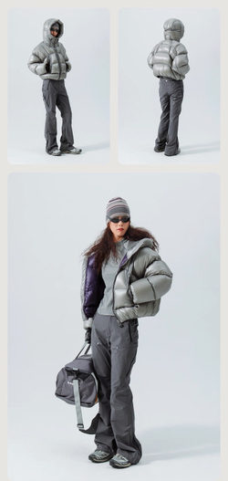 Лёгкий женский пуховик Nothomme Blue Lightweight Hooded Women’s Down Jacket