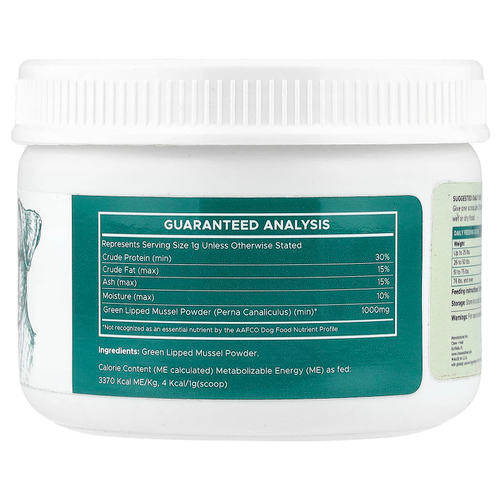 Chew + Heal, порошок из зеленых мидий, для собак, 170 г (6 унций)