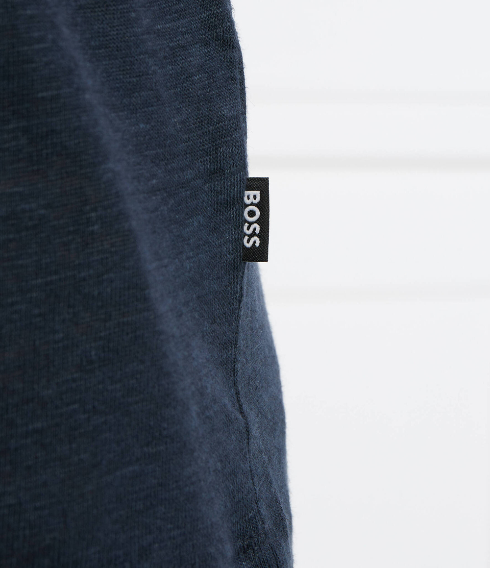 Льняная футболка Tiburt 456 BOSS BLACK - темно-синий(50511612)