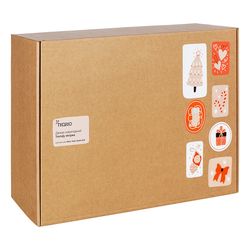 Декор новогодний Trendy stripes из джута и гофрированного картона из коллекции New Year Essential, 39 см