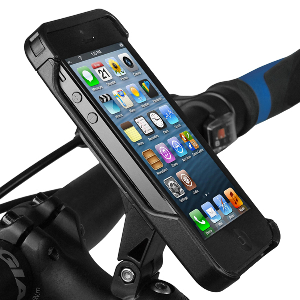 Чехол карбоновый для I-Phone 5 ( L= 4.9"),  крепление 3-D на якорь, возможность видеосъёмки