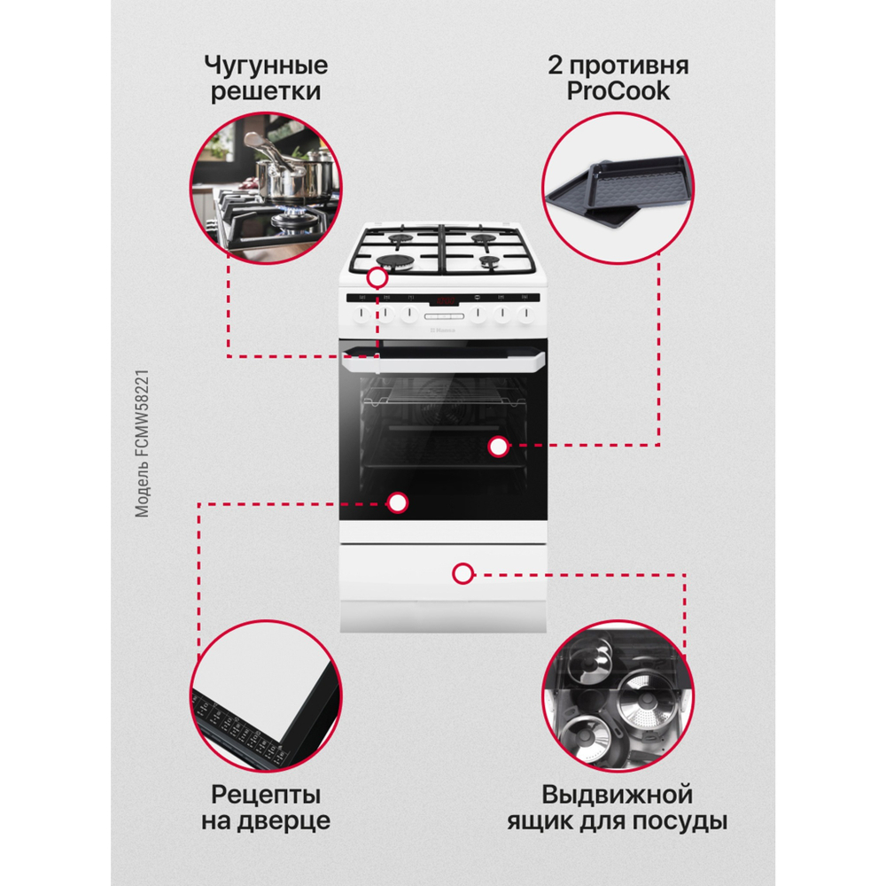 Комбинированная плита Hansa FCMW58221