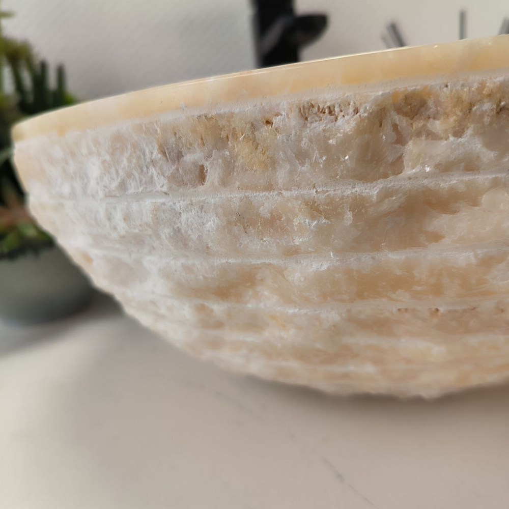 Раковина из оникса Bowl Yellow Marmo BO-62983 40*40*15