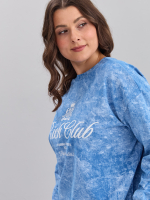 Костюм с брюками КБфл-90М/варенка-аквамарин-п