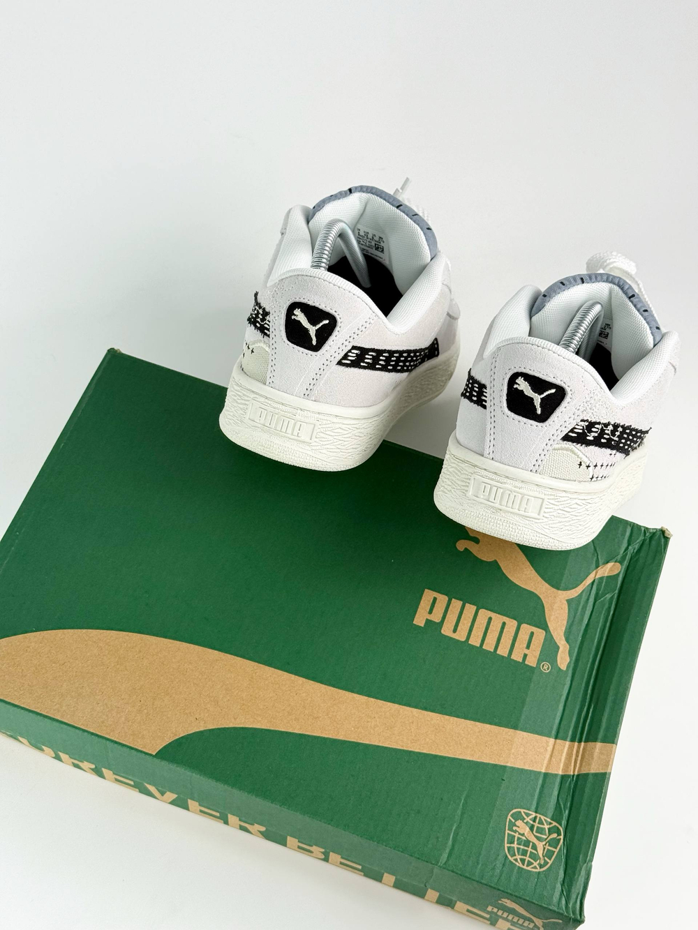 Кроссовки Puma Suede XL #B111 (бел.)