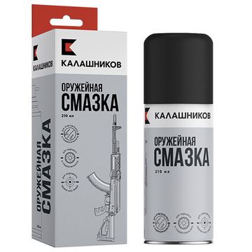Оружейная смазка Калашников; 210 мл; (аэрозольный баллон в холдере с европодвесом)