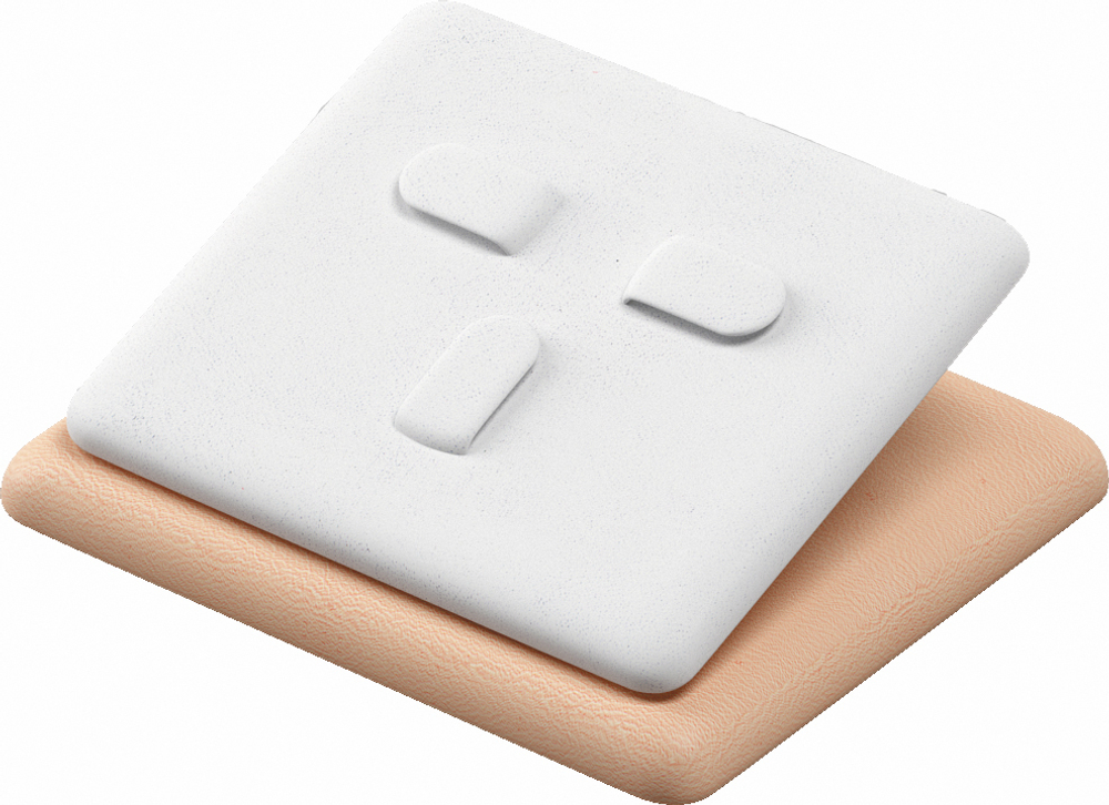 Подставка для гарнитура/наклонная/3 язычка/поролон/основание