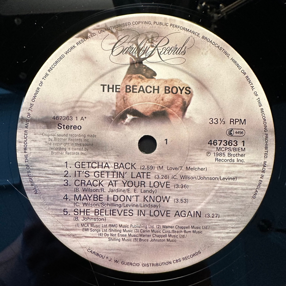 The Beach Boys - The Beach Boys (Англия 1985г.)
