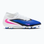 Футбольные бутсы Nike Phantom 6 High Academy FG/MG racer blue/white/pink blast