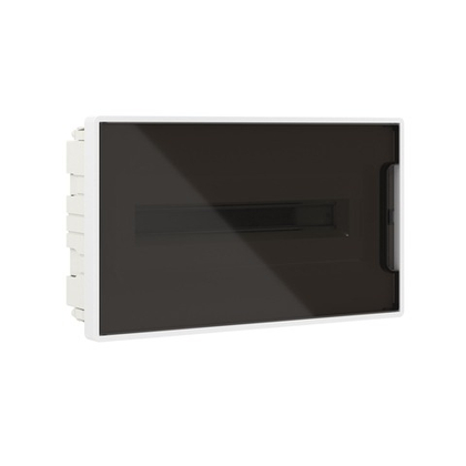 Щит распределительный 18 мод встраиваемый FRAME, белый, с тониров. дверцей, с 2 шинами PEN DKC