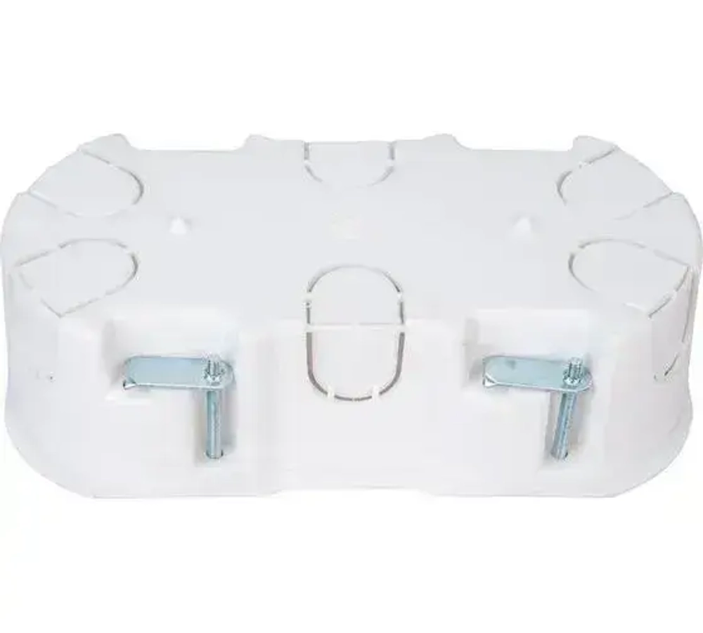 Коробка установочная 2-местная для гипсокартона (155х76х45,5мм), 1шт