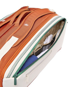 Сумка теннисная Wilson Roland Garros Super Tour 9PK 2026 - cream/clay/green