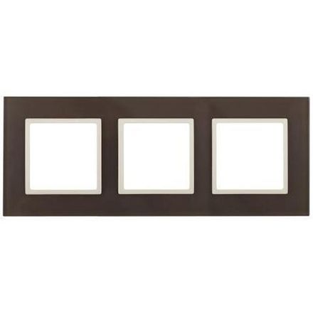 Рамка 3-м 14-5103-31 стекло Elegance мокко+сл. кость ЭРА Б0034521