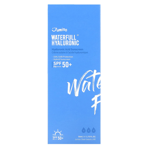 Jumiso, Водное солнцезащитное средство с гиалуроновой кислотой, SPF 50+ PA ++++, 50 мл (1,75 жидк. унц.)