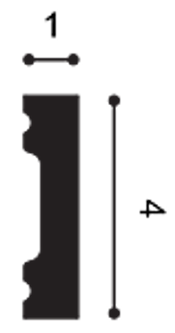 Плинтус Duropolymer, 40x10 мм
