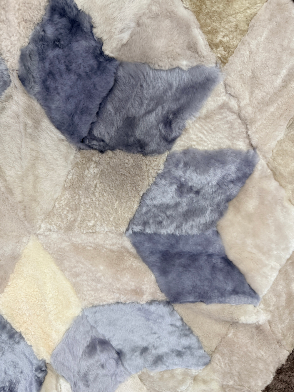 Меховой Коврик прикроватный накидка на кресло из овчины