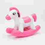 Надувная лошадка качалка «Розовый пони», 2×0,7×1,4 м