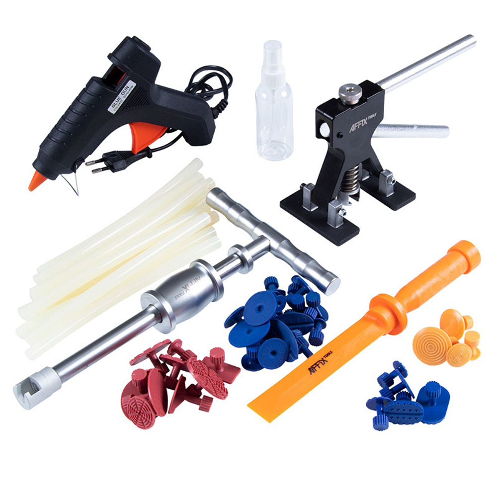 AFFIX (AF11810052C) Система клеевая для ремонта вмятин без покраски, кейс, 52 предмета