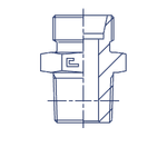 Штуцер FC DL10 NPT 1/2" (корпус)