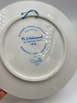 Декоративная тарелка 1974 год Goebel