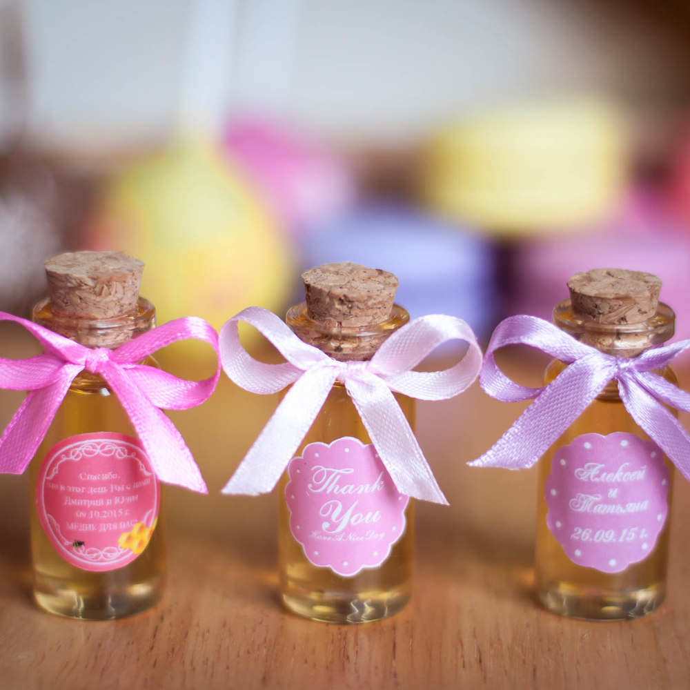 Бонбоньерка с медом на свадьбу, 20 грамм, "Эликсир любви"