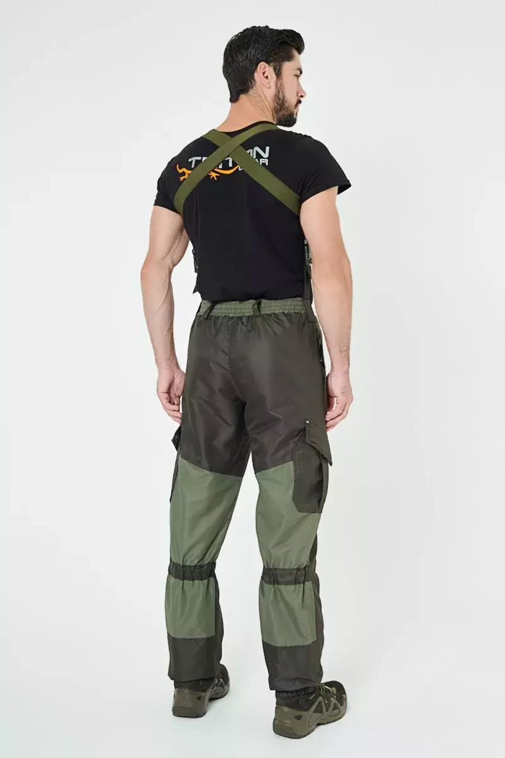 Демисезонный мужской костюм Onerus Горный -5 (Таслан,Флис) Тёмный хаки