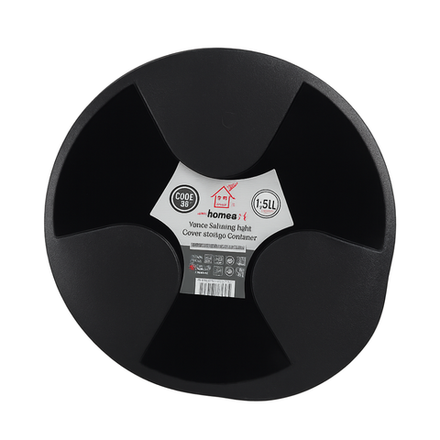 Ёмкость пластиковая чёрная EvaHomeart 1,5 л