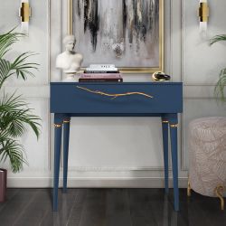 Консоль Арт Колор matte Классик Голд Королевский синий матовый