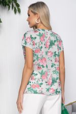 Блуза Амадея (цветы) Б10492 LT Collection