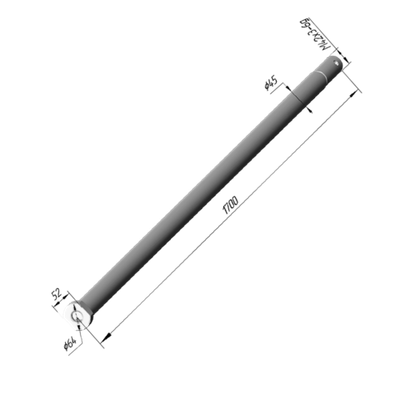 Ось БДО.01.625 батареи  L= 1,7м (8 дисков) БДТ-7 (АМ)