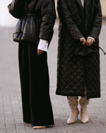 Стеганое пальто женское на утеплителе Alpolux