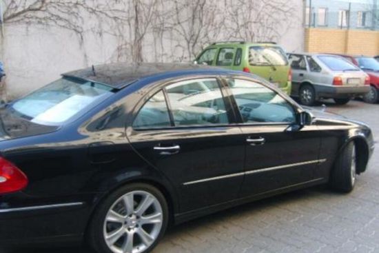 Козырек заднего бампера V.1 для Mercedes E class W211 2002-2009