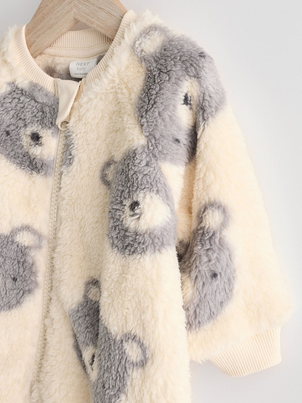 Комбинезон / Cлип флисовый для малышей Next N77-749, Кремовый