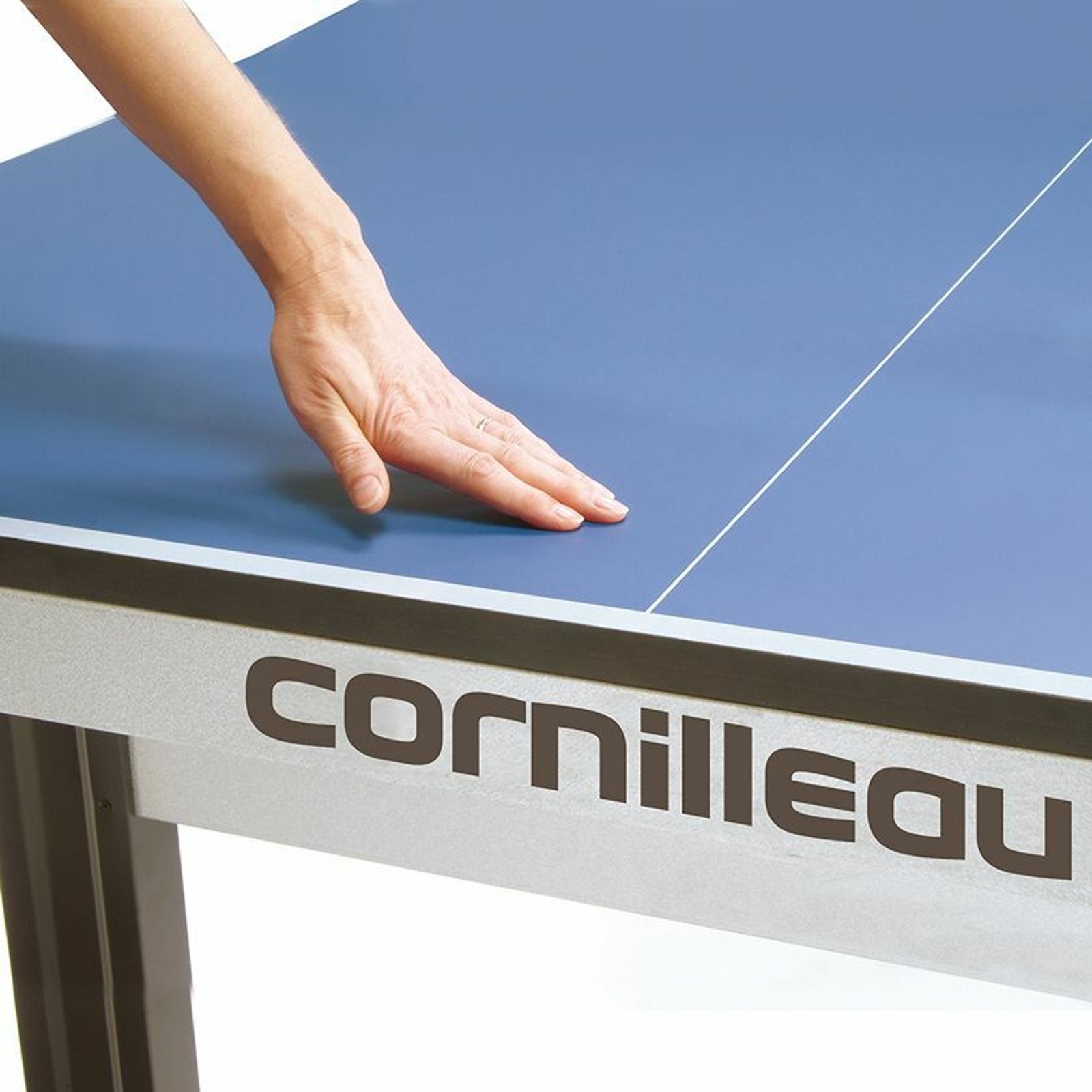 Теннисный стол Cornilleau складной профессиональный COMPETITION 640 ITTF blue 22 мм фото №5