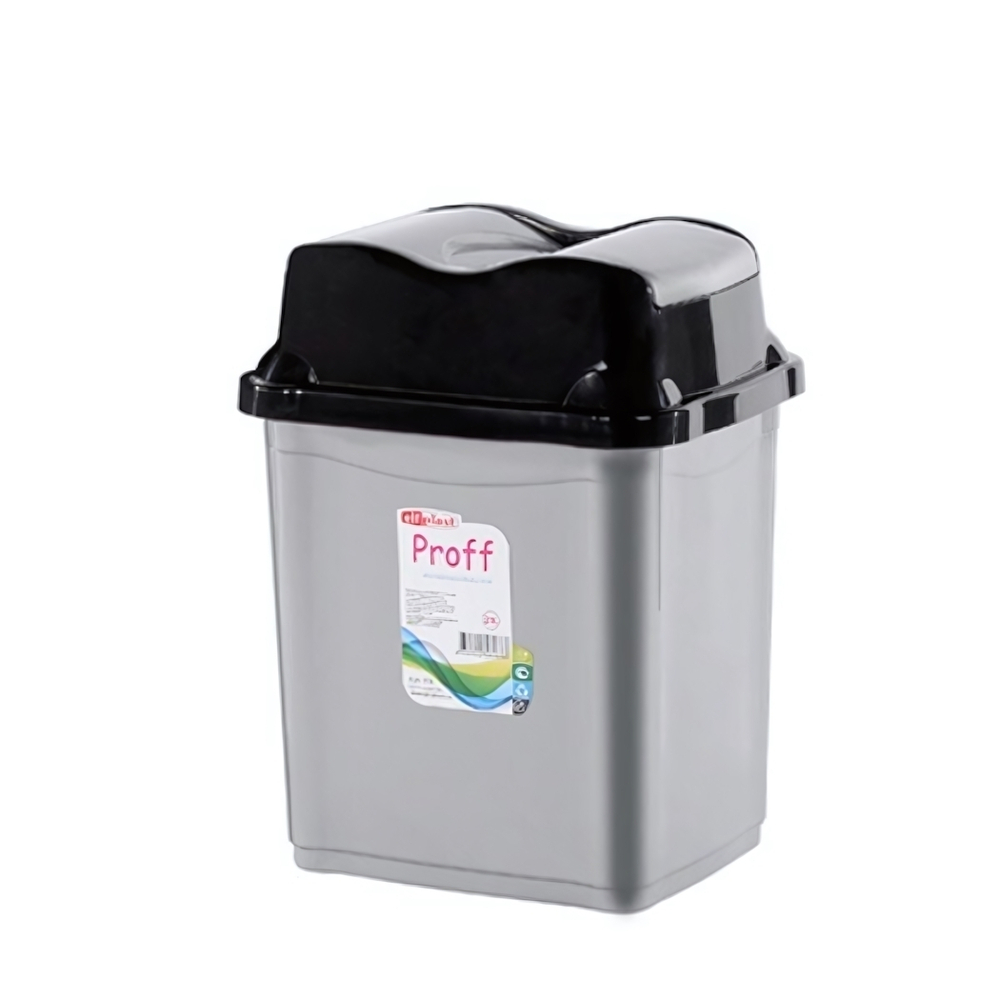 Контейнер для мусора с плавающей крышкой "Proff" 5 л цвет в ассортименте